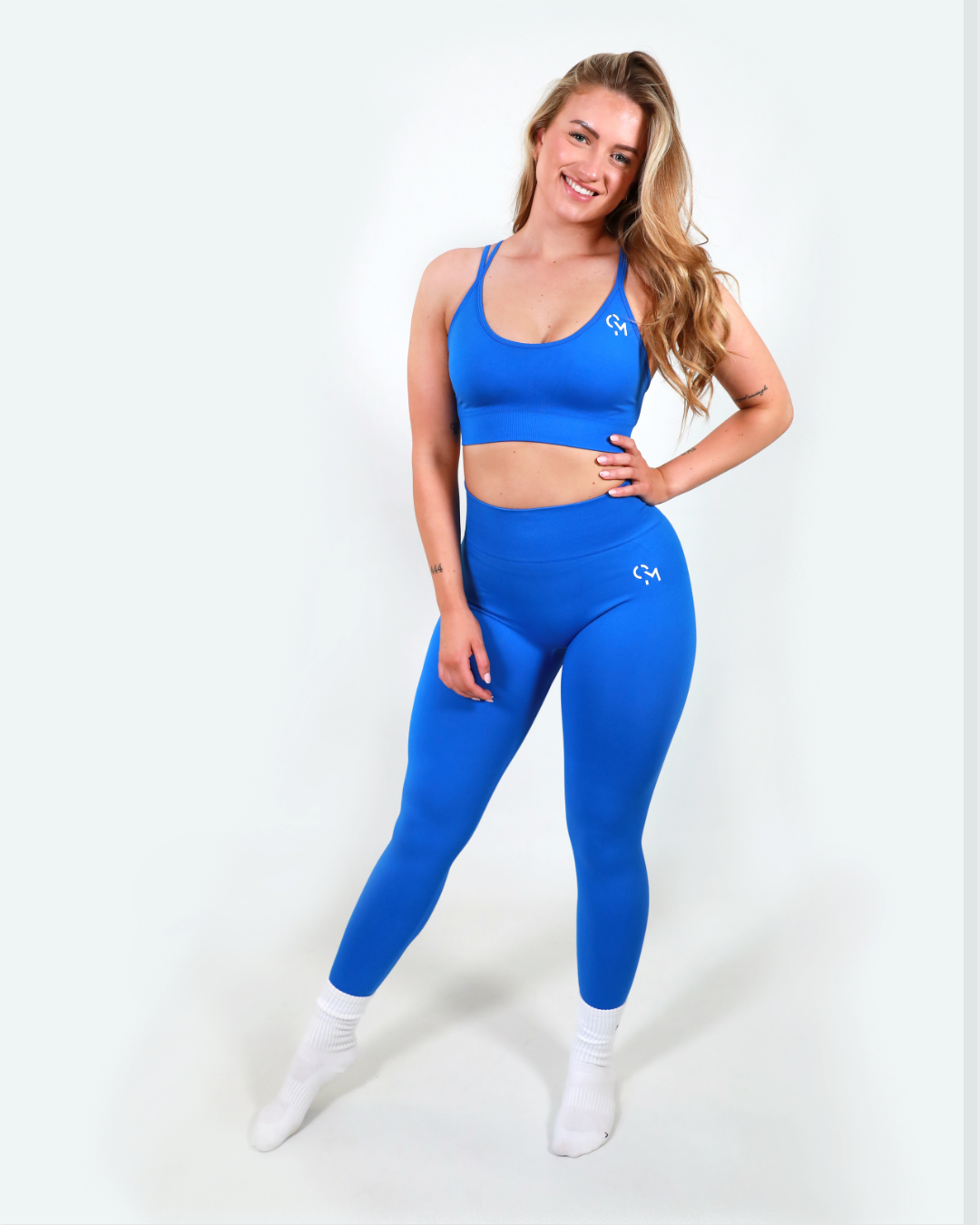 Pure - Double Band Bra Clear Blue