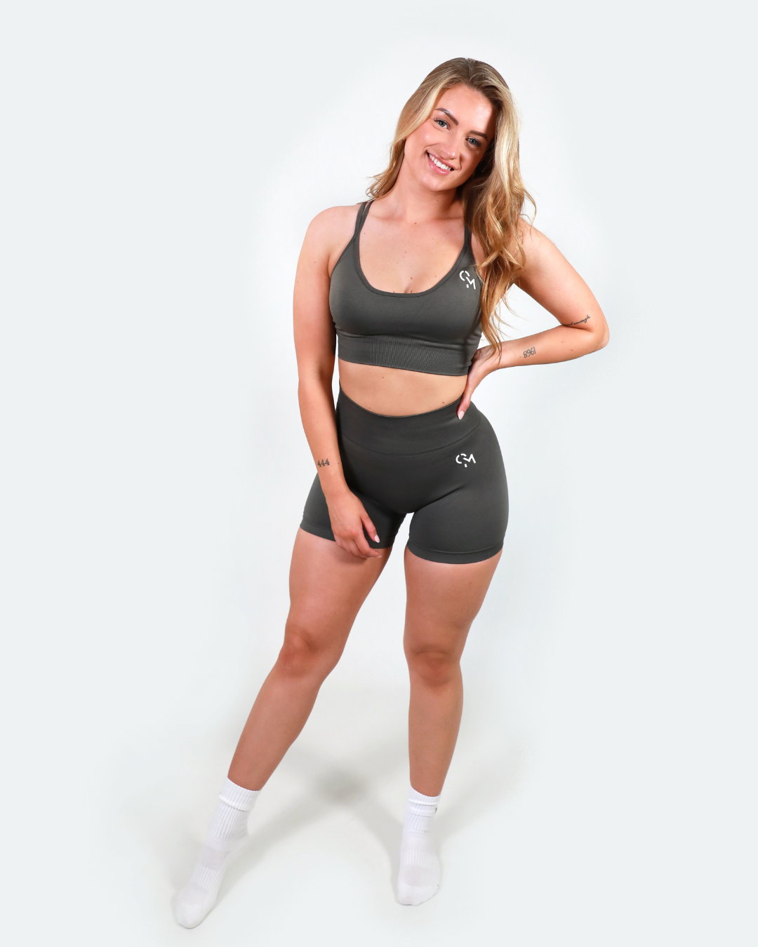 Pure - Soft Scrunch Shorts Dark Grey