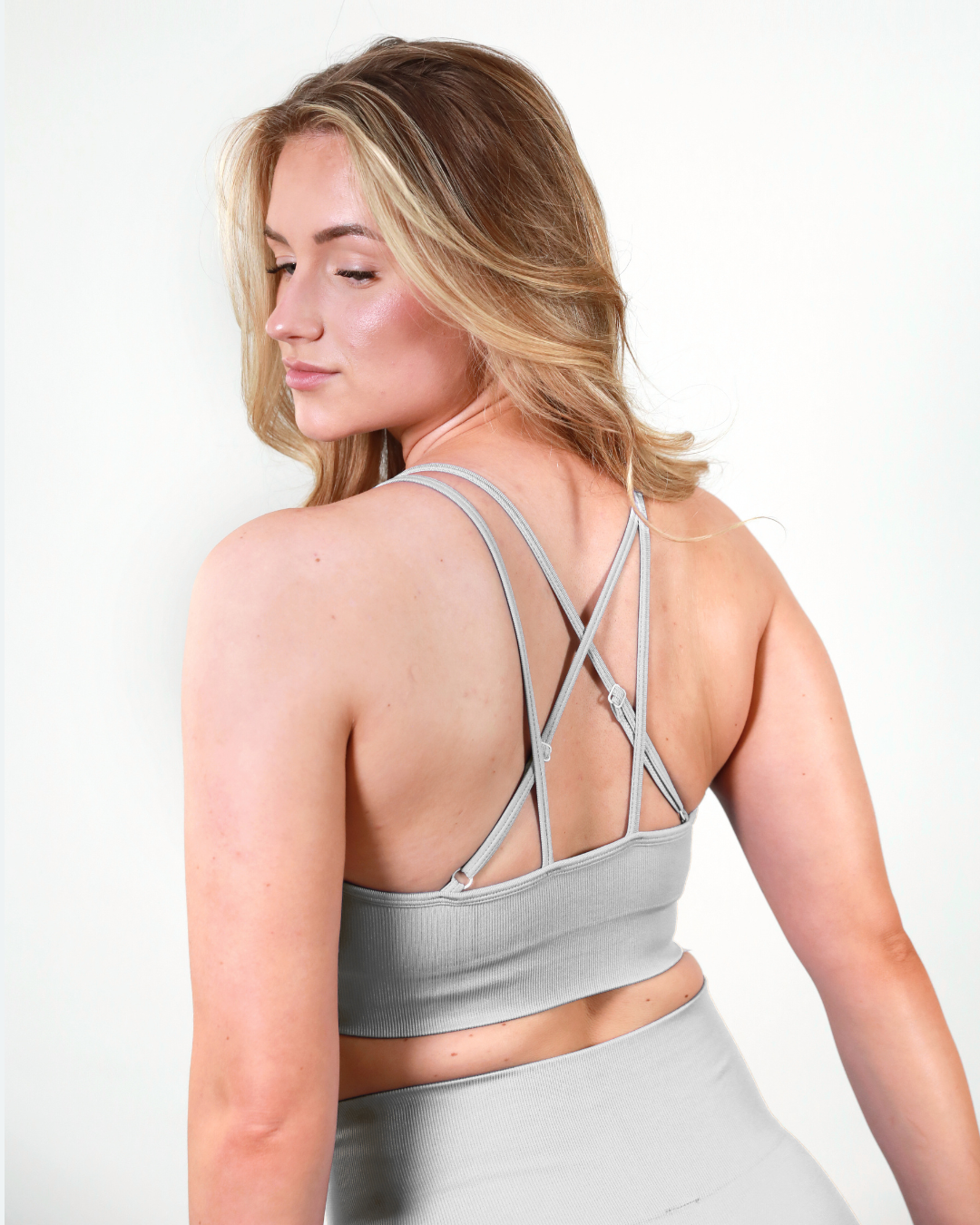 Pure - Double Band Bra Light Grey