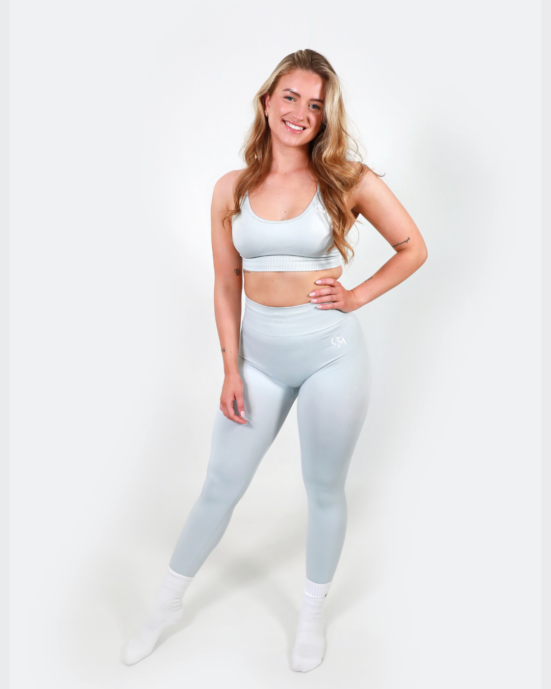 Pure - Double Band Bra Light Grey