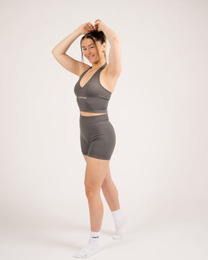 Serenity - Backless Halter Top Misty Gray